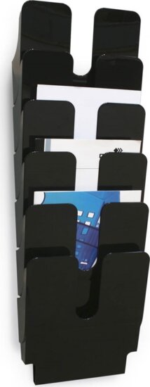 Durable Flexiplus A4 6 rekeszes prospektustartó - Fekete