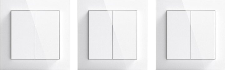 Senic Friends of Hue Smart vezeték nélküli kettős Okos fali villanykapcsoló - Fényes fehér (3db)