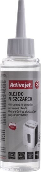 ActiveJet ASO-125 Karbantartó olaj iratmegsemmisítőhöz (125ml) ActiveJet ASO-125 Karbantartó olaj iratmegsemmisítőhöz (125ml)
