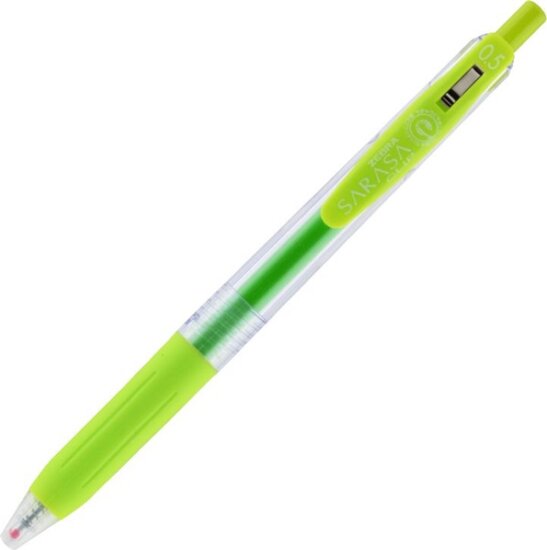 Zebra Sarasa Clip Nyomógombos zseléstoll - 0.5mm / Világoszöld Zebra Sarasa Clip Nyomógombos zseléstoll - 0.5mm / Világoszöld