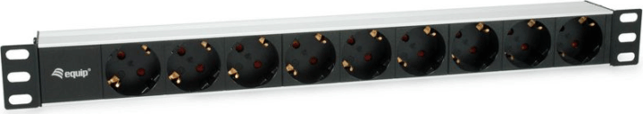 Equip 333292 250V Elosztó 9 aljzatos 1.8m - Fekete/Szürke