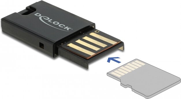 Delock USB 2.0 microSD Külső kártyaolvasó