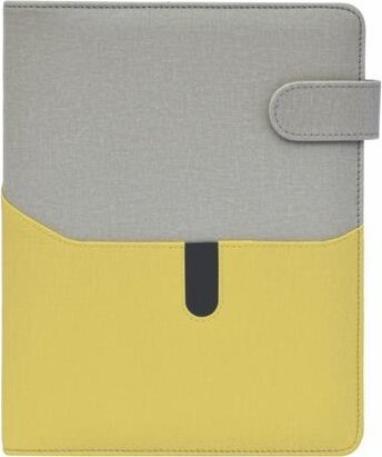 Saturnus 229 M 95 x 171mm Gyűrűs kalendárium betétlapokkal - Szürke/sárgászöld