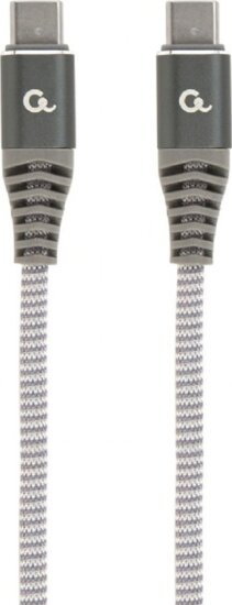 Gembird USB-C apa - USB-C apa 2.0 Adat és töltő kábel - Szürke (1,5m)