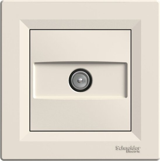 Schneider ASFORA TV csatlakozóaljzat végzáró - Bézs