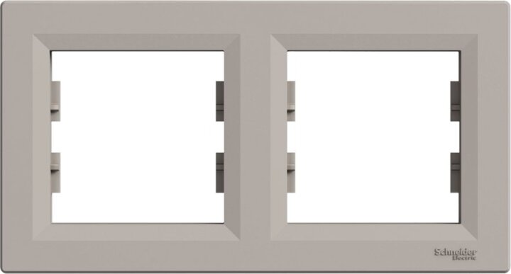 Schneider ASFORA vízszintes kettes keret - Bronz