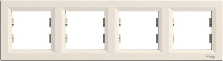 Schneider ASFORA vízszintes négyes keret - Bézs