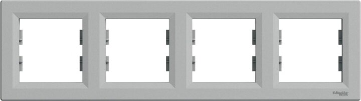 Schneider ASFORA vízszintes négyes keret - Alumínium