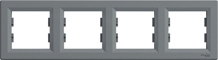 Schneider ASFORA vízszintes négyes keret - Acél