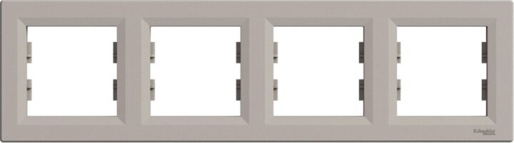 Schneider ASFORA vízszintes négyes keret - Bronz