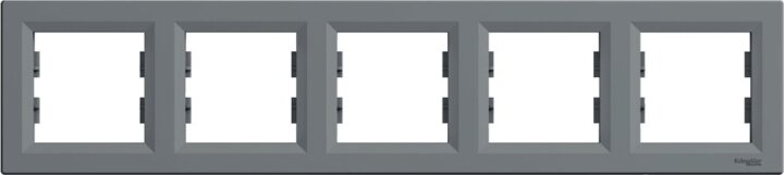 Schneider ASFORA vízszintes ötös keret - Acél