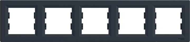 Schneider ASFORA vízszintes ötös keret - Antracit