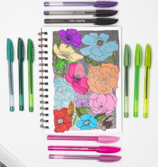 Zebra Doodlerz Kupakos zseléstoll készlet - 0.33mm / Vegyes színek (10 darabos)