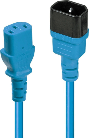 Lindy 30470 Tápkábel hosszabbító - 0.5m