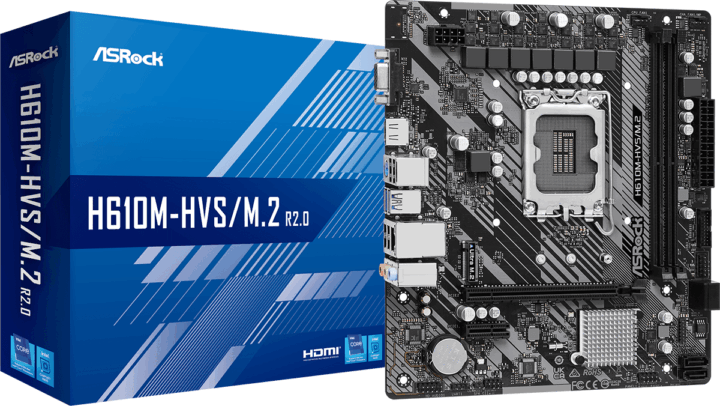 ASRock H610M-HVS/M.2 R2.0 Alaplap ASRock H610M-HVS/M.2 R2.0 Alaplap