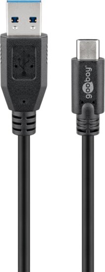 Goobay 73141 USB-A apa - USB-C apa 3.0 Adat és töltőkábel - Fekete (3m) Goobay 73141 USB-A apa - USB-C apa 3.0 Adat és töltőkábel - Fekete (3m)