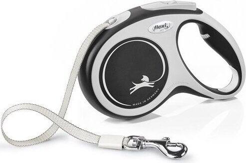 Flexi New Comfort L/8m Csévélő szalagos kutyapóráz - Fekete