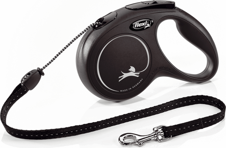 Flexi New Classic M Csévélő szalagos kutyapóráz - Fekete Flexi New Classic M Csévélő szalagos kutyapóráz - Fekete