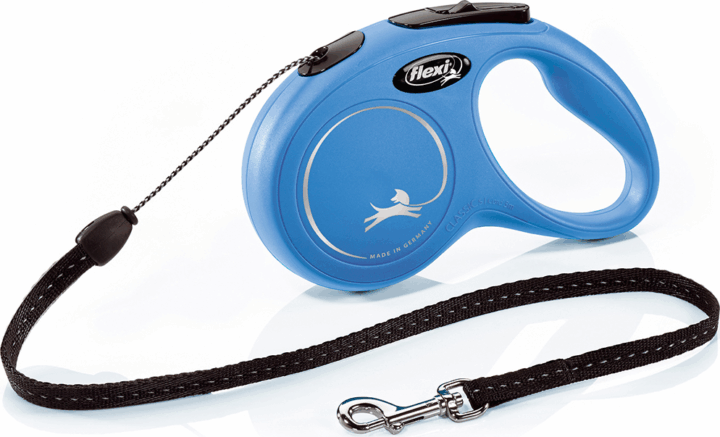Flexi New Classic S/5m Csévélő szalagos kutyapóráz - Kék
