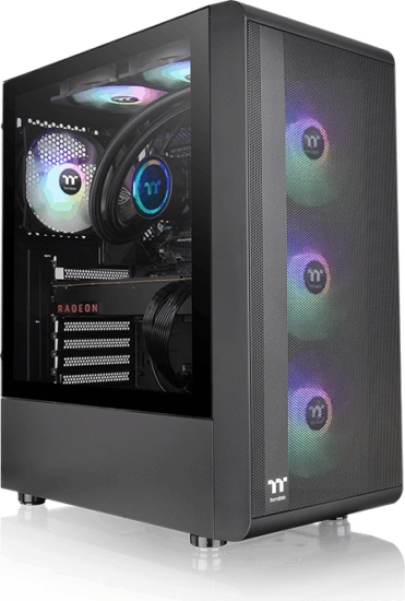 Thermaltake S200 TG ARGB Számítógépház - Fekete