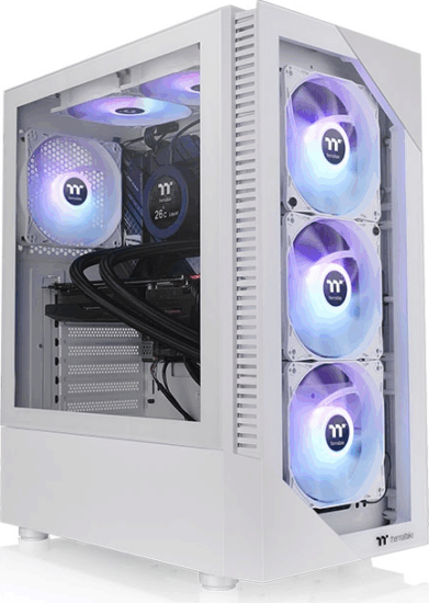Thermaltake View 200 TG ARGB Snow Számítógépház - Fehér