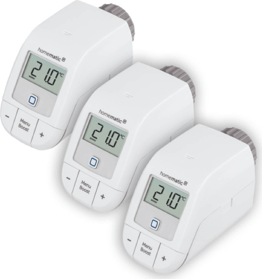 Homematic IP Smart Home HmIP-eTRV-B Radiátor Okos Termosztát készlet (3 db / csomag)