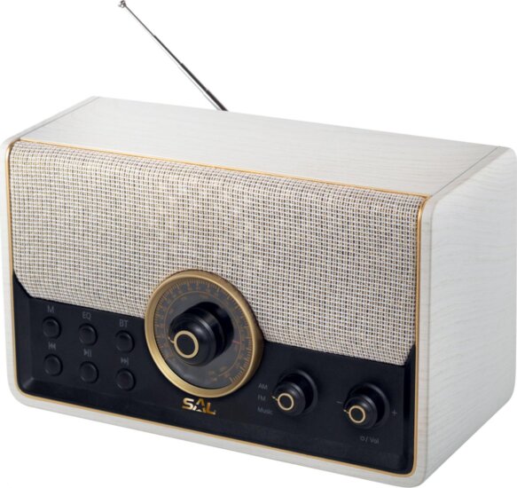SAL RRT 6B Retro rádió - Fehér