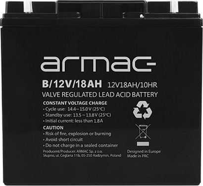 Armac B/12V/18AH 12V 18Ah UPS Akkumulátor
