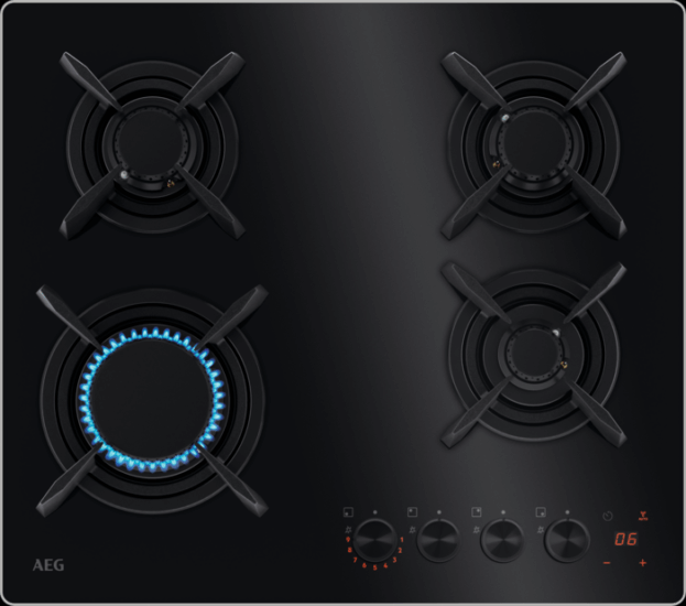 AEG HKB64453NB Gázfőzőlap - Fekete