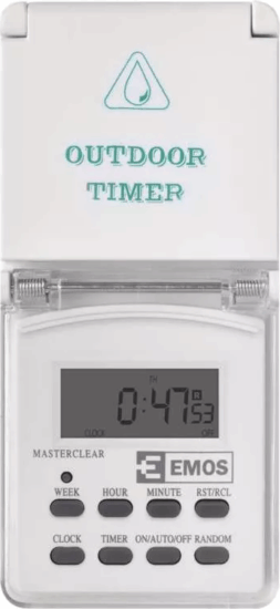 Emos TGE-5 IP44 Digitális időzítőkapcsoló