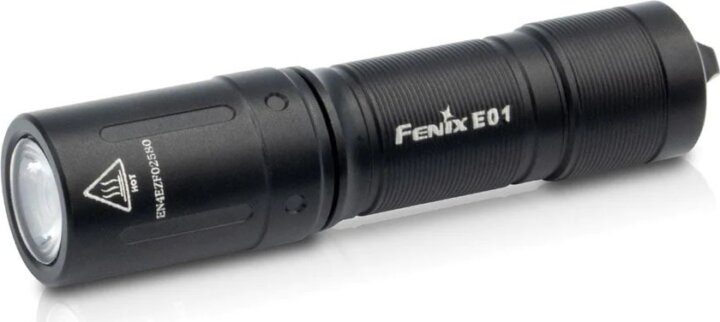 Fenix E01 V2.0 Zseblámpa - Fekete