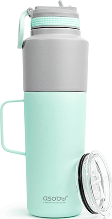 Asobu Twin Pack 900ml Termosz kulacs + bögre - Kék