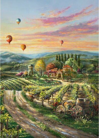 Schmidt Spiele Thomas Kinkade Studios: Peaceful Valley Vineyard - 1000 darabos puzzle