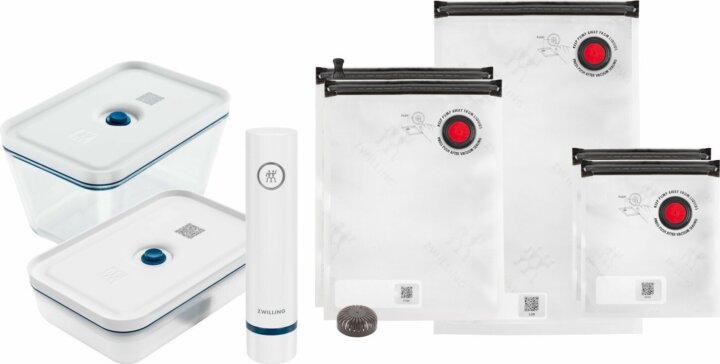 Zwilling Fresh&Save 2x Vákuum doboz + 5x Vákuum tasak ételtároló készlet (7 db)