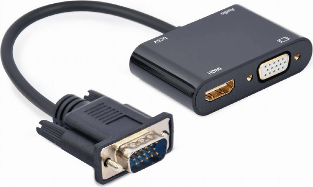 Gembird A-VGA-HDMI-02 VGA apa - VGA/HDMI/Micros USB/Jack 3.5 anya Adapter