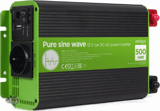 Gembird EG-PWC-PS500-01 Autós inverter (12V / 500W)