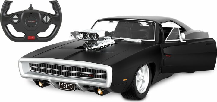 Jamara Dodge Charger R/T 1970 távirányítós autó 1:16 - Fekete