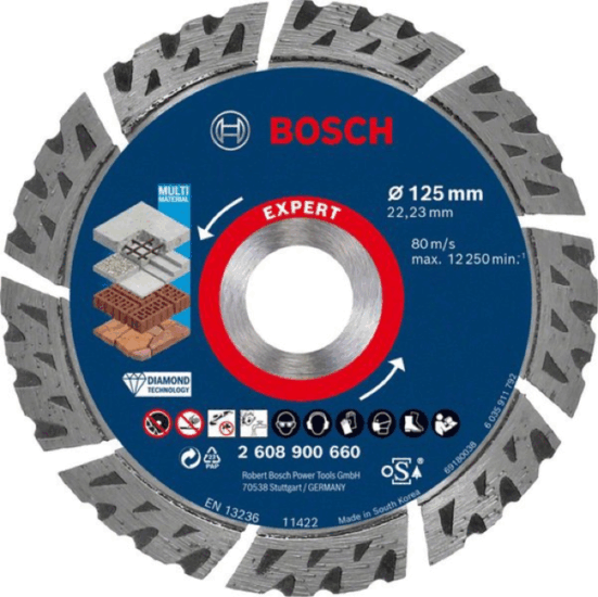 Bosch Expert MultiMaterial Gyémánt vágókorong - 125mm