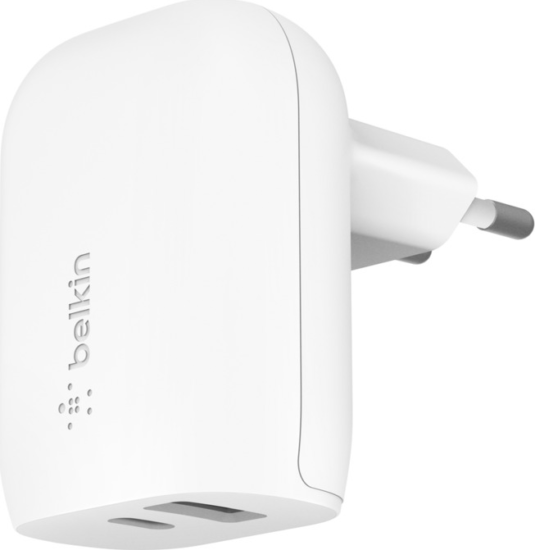 Belkin WCB007VFWH USB-C / USB-A Hálózati töltő - Fehér (37W) Belkin WCB007VFWH USB-C / USB-A Hálózati töltő - Fehér (37W)