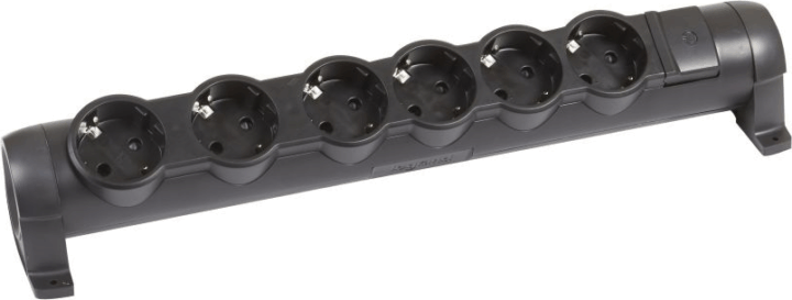 Legrand 694610 Elosztó 6 aljzatos kábel nélkül - Fekete