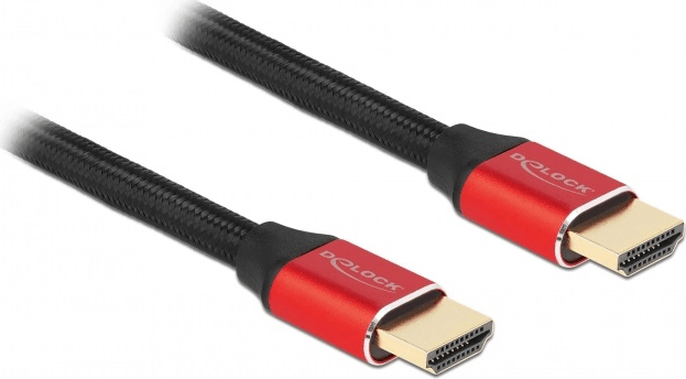 Delock 85773 HDMI - HDMI 2.1 Kábel 1m - Fekete