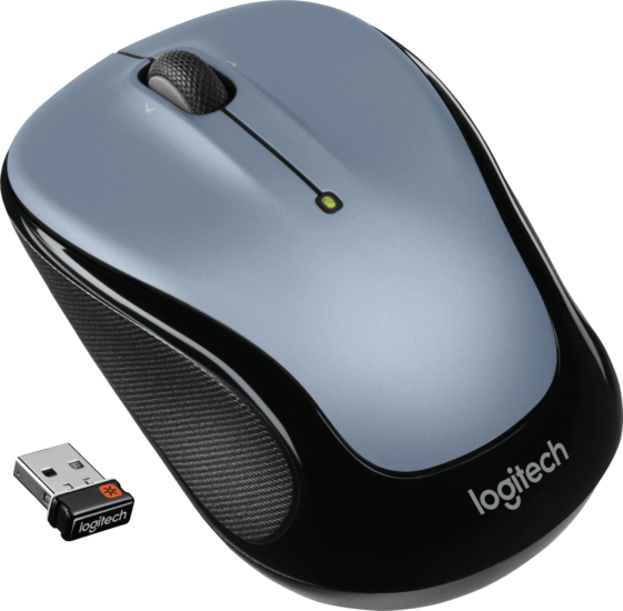 Logitech M325s Wireless Kompakt Egér - Ezüst/Fekete