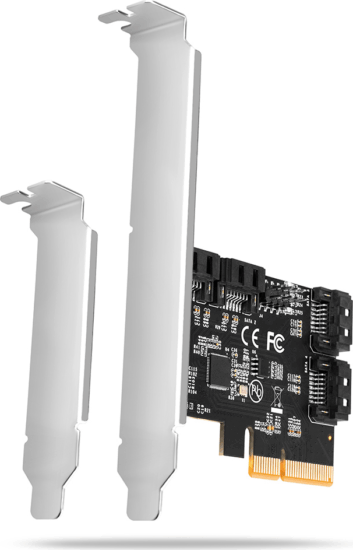 Axagon PCES-SA4X4 4x belső SATA port bővítő PCIe kártya