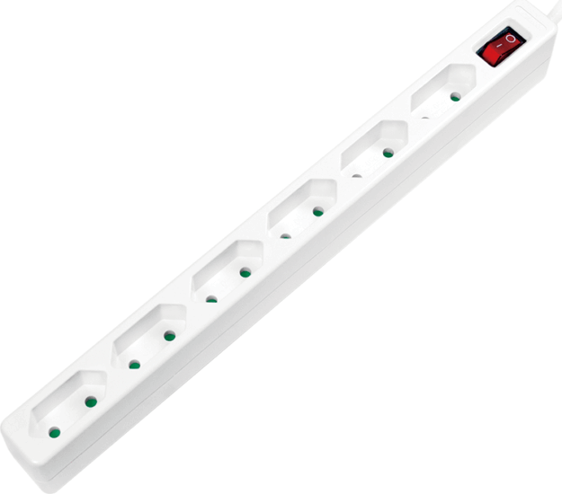 Logilink LPS232 230V Elosztó 6 aljzatos 1.5m - Fehér