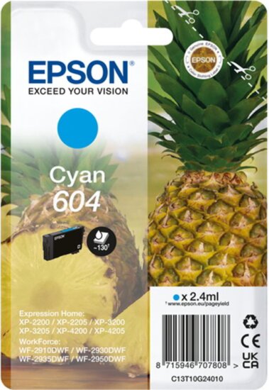 Epson 604 Eredeti Tintapatron Cián