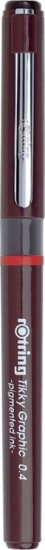 Rotring Tikky Graphic 0.4 mm Tűfilc - Bordó