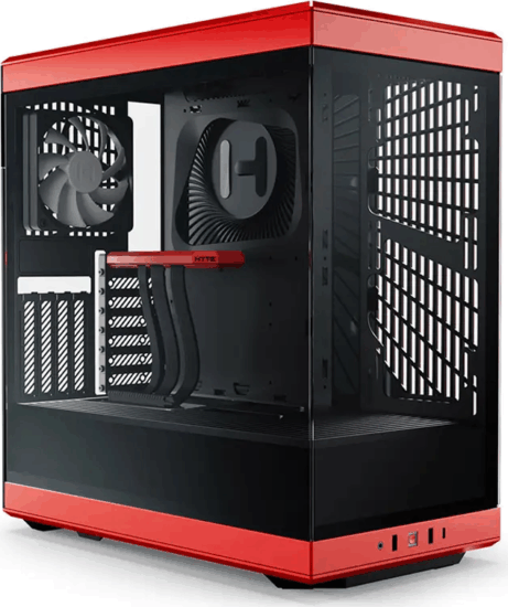 HYTE Y40 Számítógépház - Fekete/Piros