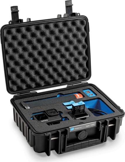 B&W Type 1000 GoPro 9/10/11 Akciókamera Bőrönd - Fekete