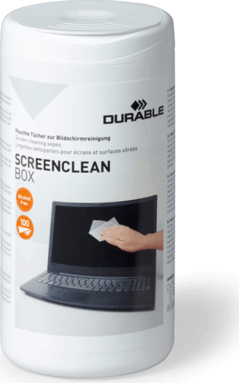 Durable 573602 Képernyőtisztító kendő (100db/csomag)
