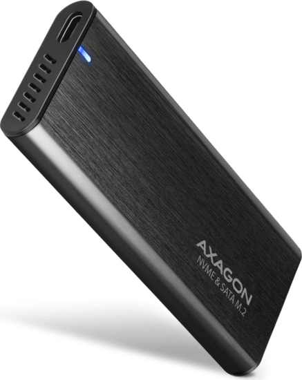 Axagon EEM2-SB2 M.2 USB-C 3.2 Gen 2 Külső SSD ház - Fekete
